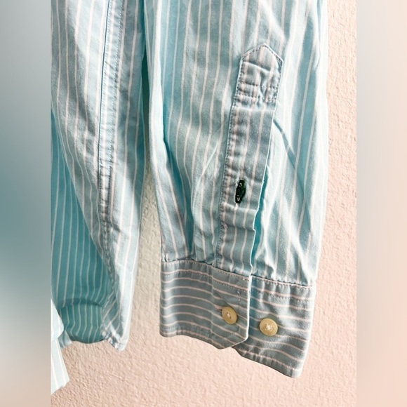 Tommy Hilfiger Light Blue and White Button Down Shirt - Picture 4 of 6
